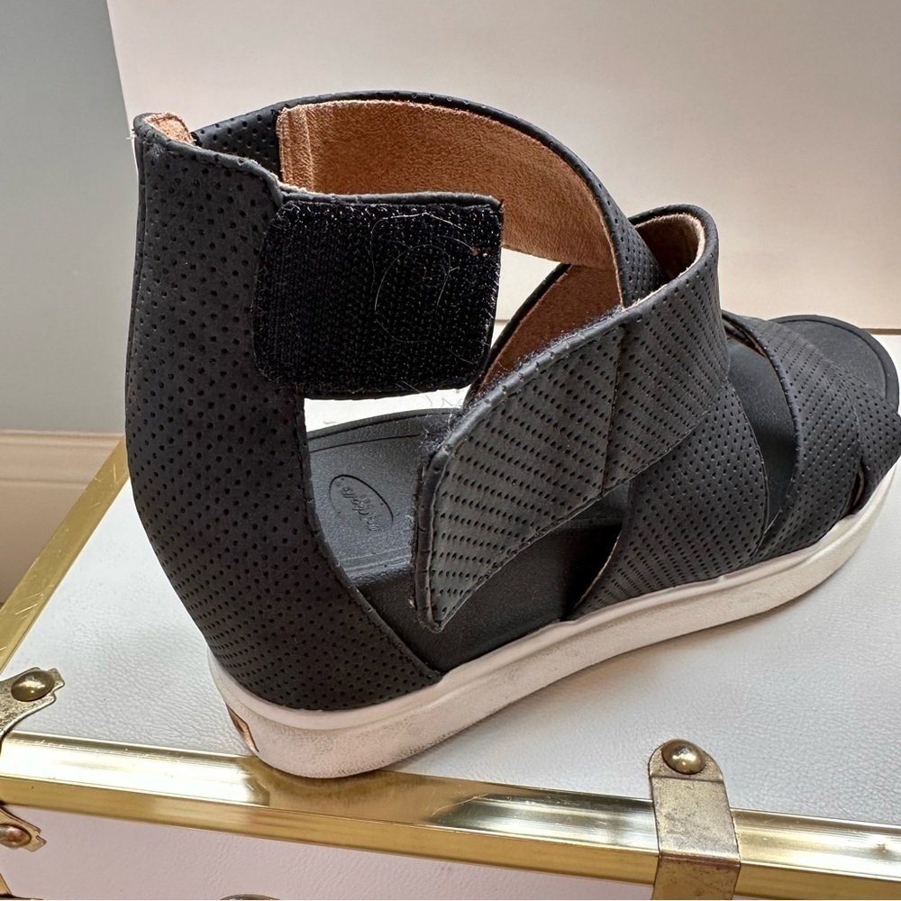 Dr Scholl’s Women’s Sheena Wedge Black Sandal SZ 8.5 - Picture 6 of 11